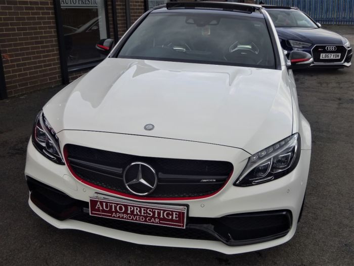 Mercedes-Benz C Class 4.0 C63 S Premium 4dr Auto WITH PAN ROOF JUST HAD 2500 SPENT AT MB Saloon Petrol White