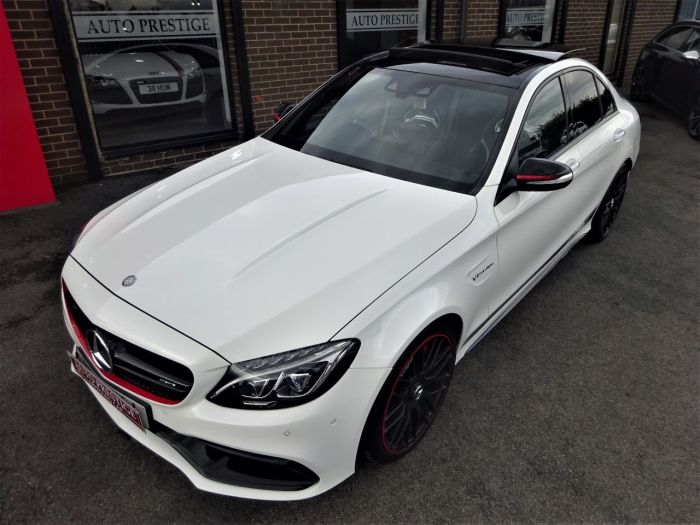 Mercedes-Benz C Class 4.0 C63 S Premium 4dr Auto WITH PAN ROOF JUST HAD 2500 SPENT AT MB Saloon Petrol White