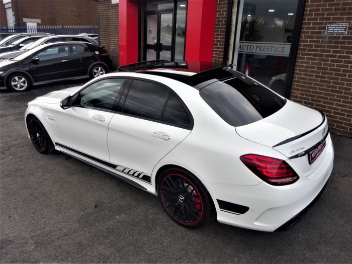 Mercedes-Benz C Class 4.0 C63 S Premium 4dr Auto WITH PAN ROOF JUST HAD 2500 SPENT AT MB Saloon Petrol White