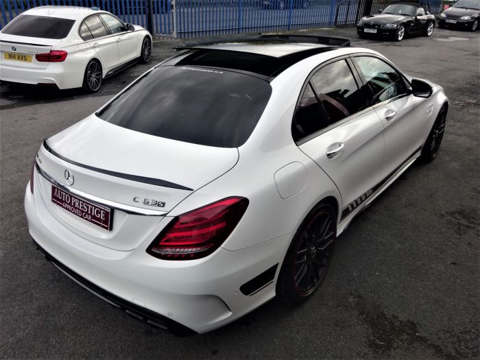 Mercedes-Benz C Class 4.0 C63 S Premium 4dr Auto WITH PAN ROOF JUST HAD 2500 SPENT AT MB Saloon Petrol White