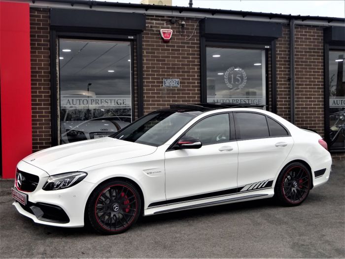 Mercedes-Benz C Class 4.0 C63 S Premium 4dr Auto WITH PAN ROOF JUST HAD 2500 SPENT AT MB Saloon Petrol White