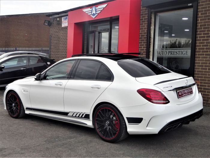 Mercedes-Benz C Class 4.0 C63 S Premium 4dr Auto WITH PAN ROOF JUST HAD 2500 SPENT AT MB Saloon Petrol White