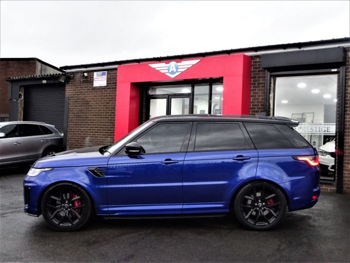 Land Rover Range Rover Sport 5.0 V8 S/C 575 SVR 5dr Auto HUGH SPECIFICATION Estate Petrol Blue