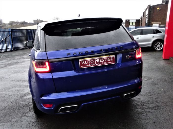 Land Rover Range Rover Sport 5.0 V8 S/C 575 SVR 5dr Auto HUGH SPECIFICATION Estate Petrol Blue
