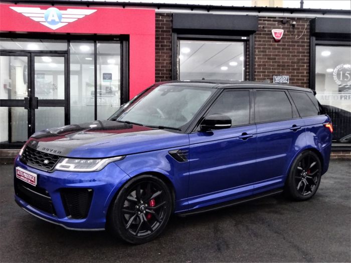 Land Rover Range Rover Sport 5.0 V8 S/C 575 SVR 5dr Auto HUGH SPECIFICATION Estate Petrol Blue