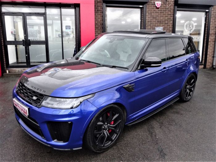 Land Rover Range Rover Sport 5.0 V8 S/C 575 SVR 5dr Auto HUGH SPECIFICATION Estate Petrol Blue
