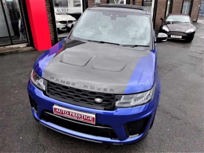 Land Rover Range Rover Sport 5.0 V8 S/C 575 SVR 5dr Auto HUGH SPECIFICATION Estate Petrol Blue