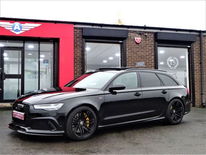 Audi RS6 4.0T FSI Quattro 5dr Tip Auto LOW MILEAGE 2 OWNERS PAN ROOF STEALTH PACK Estate Petrol Black