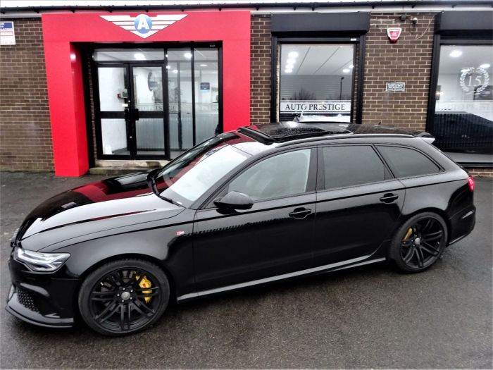 Audi RS6 4.0T FSI Quattro 5dr Tip Auto LOW MILEAGE 2 OWNERS PAN ROOF STEALTH PACK Estate Petrol Black